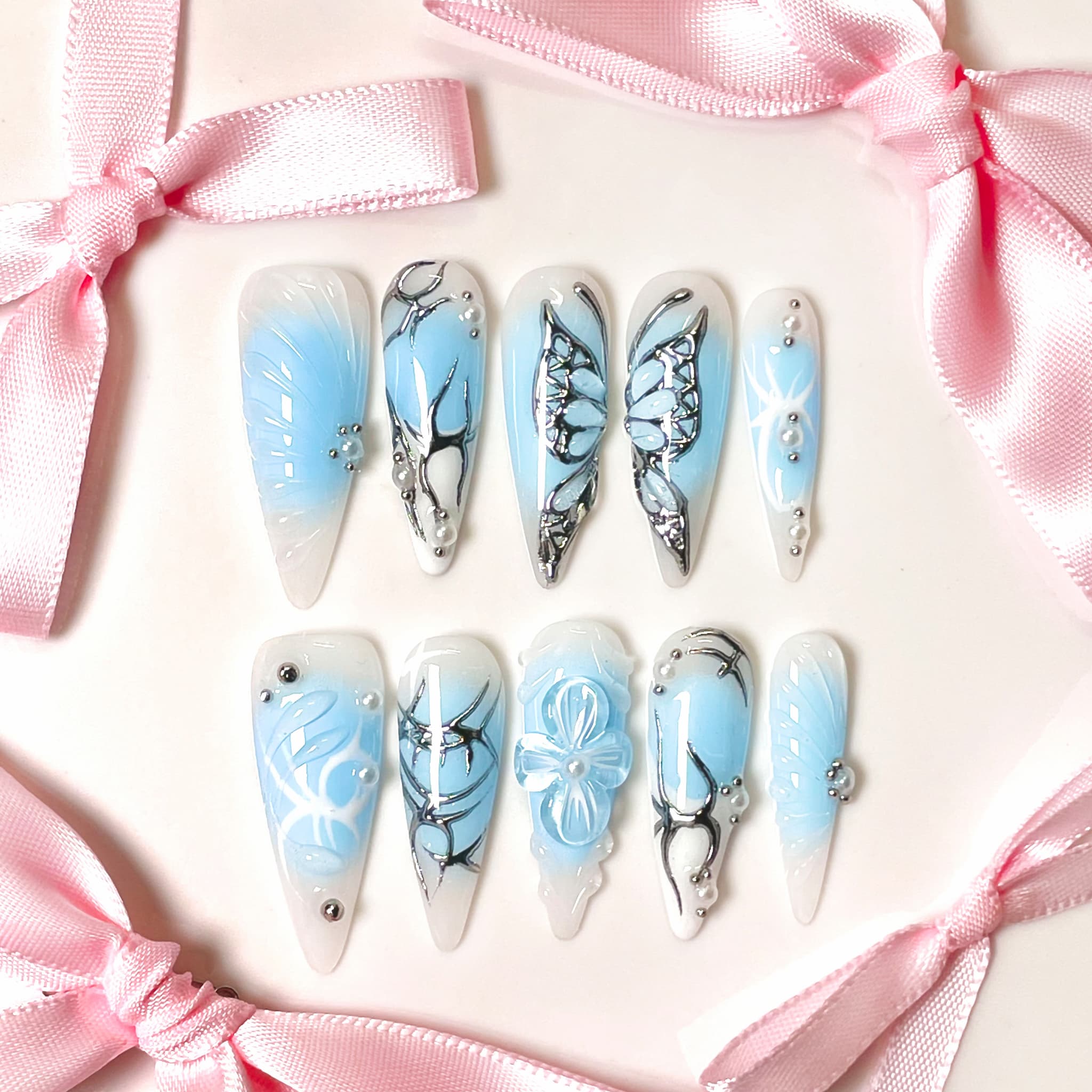 Butterfly Press-on Nails