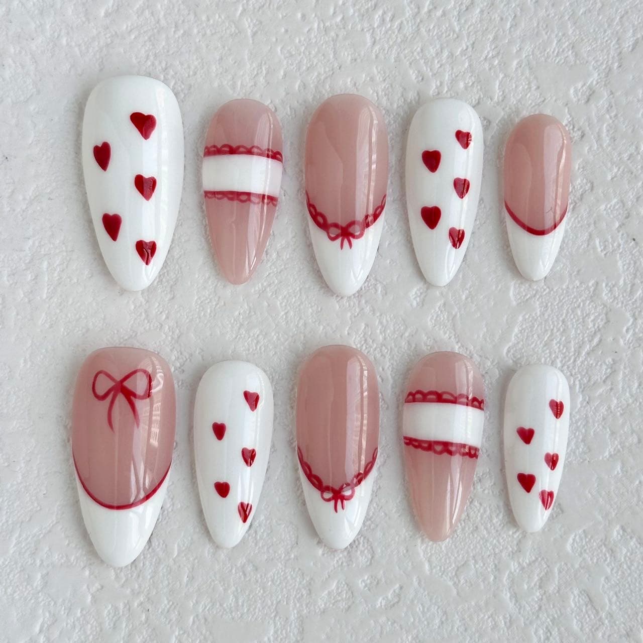 heartshape nails