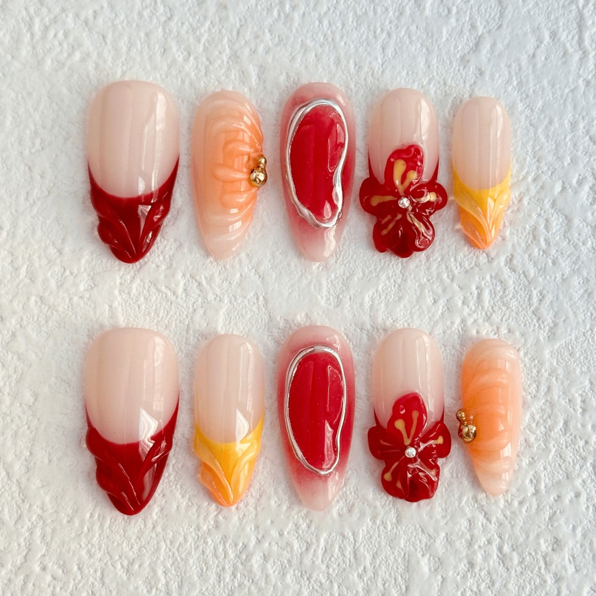 Metallic Press-on Nails