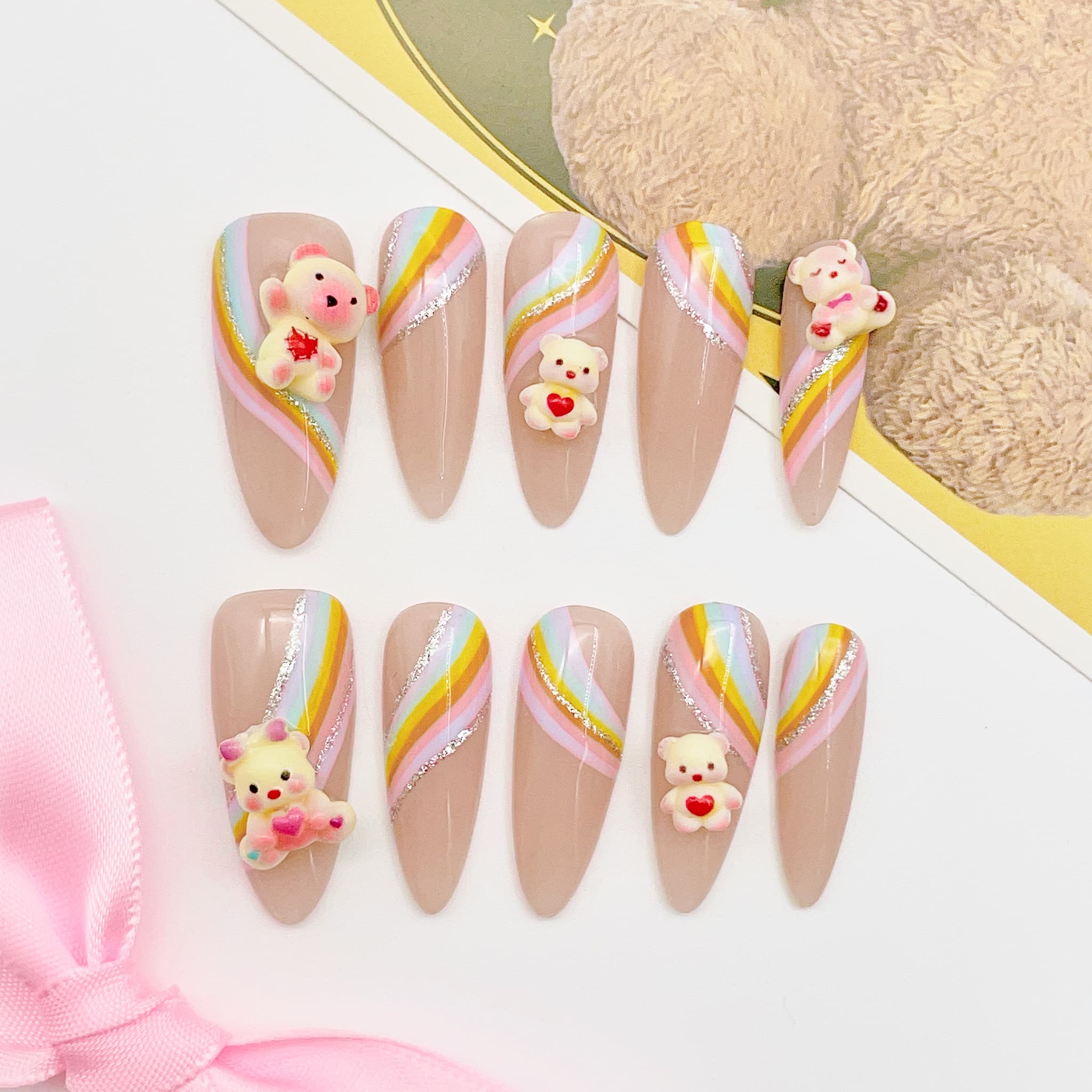 Bear Press-on Nails