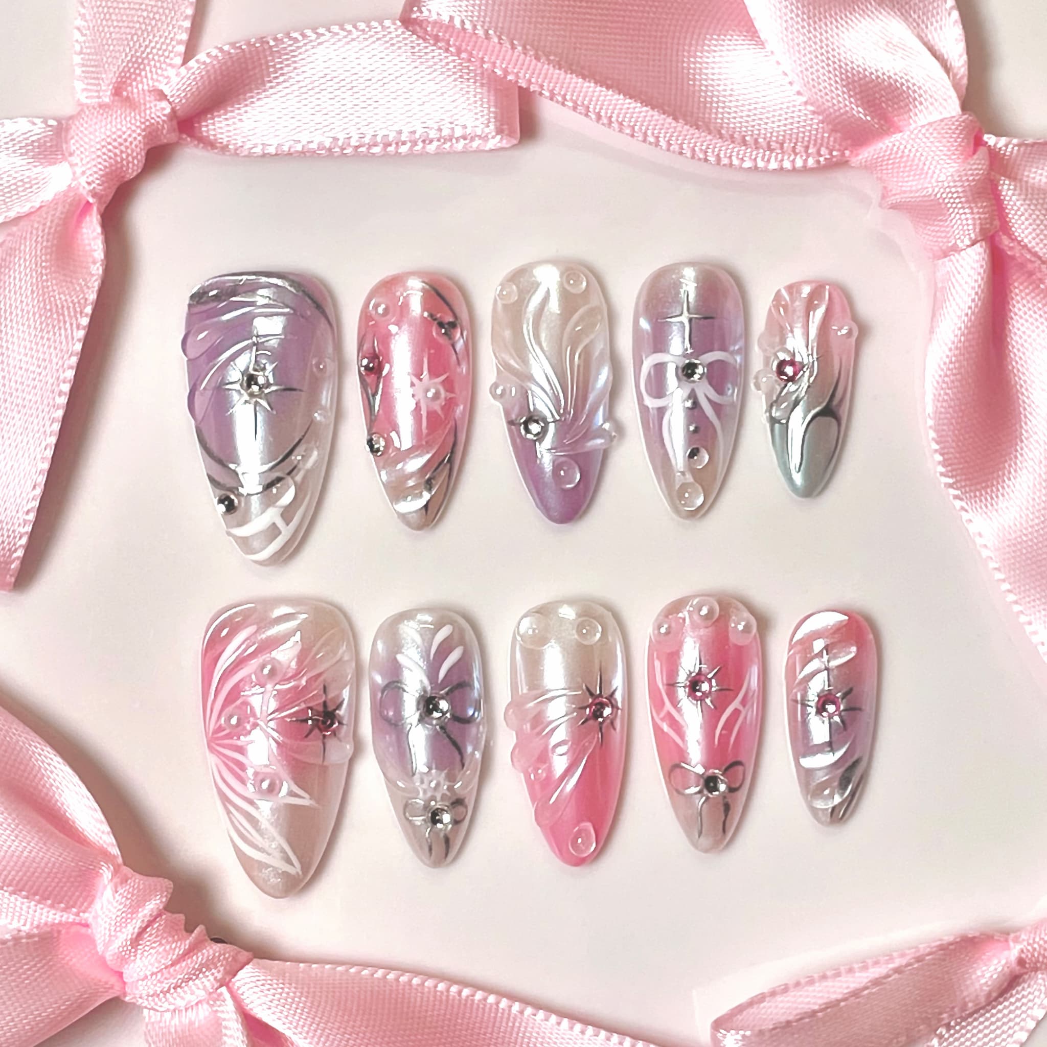 3D Press-on Nails