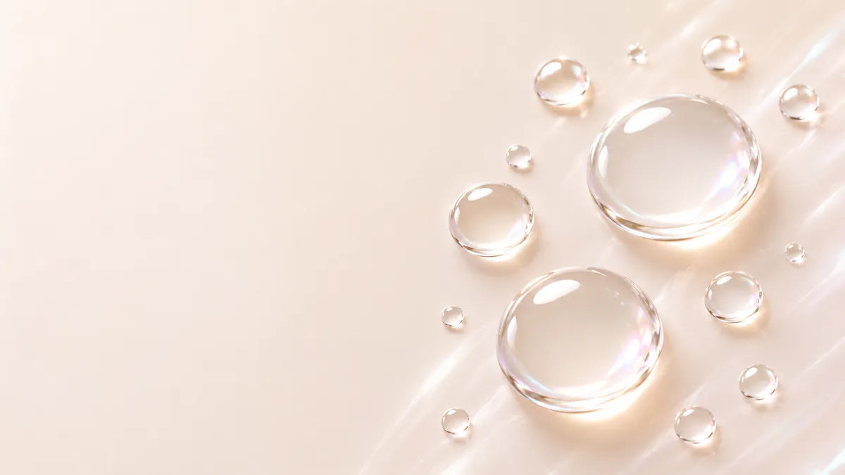 water droplet banner