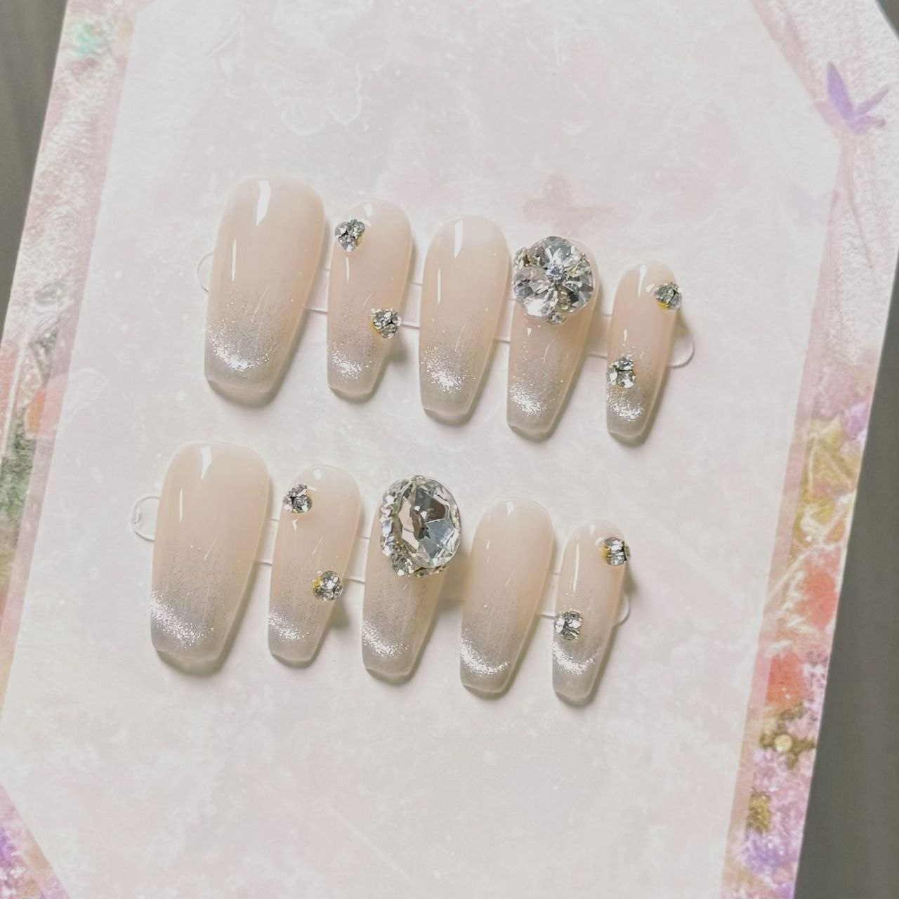 medium press on nails