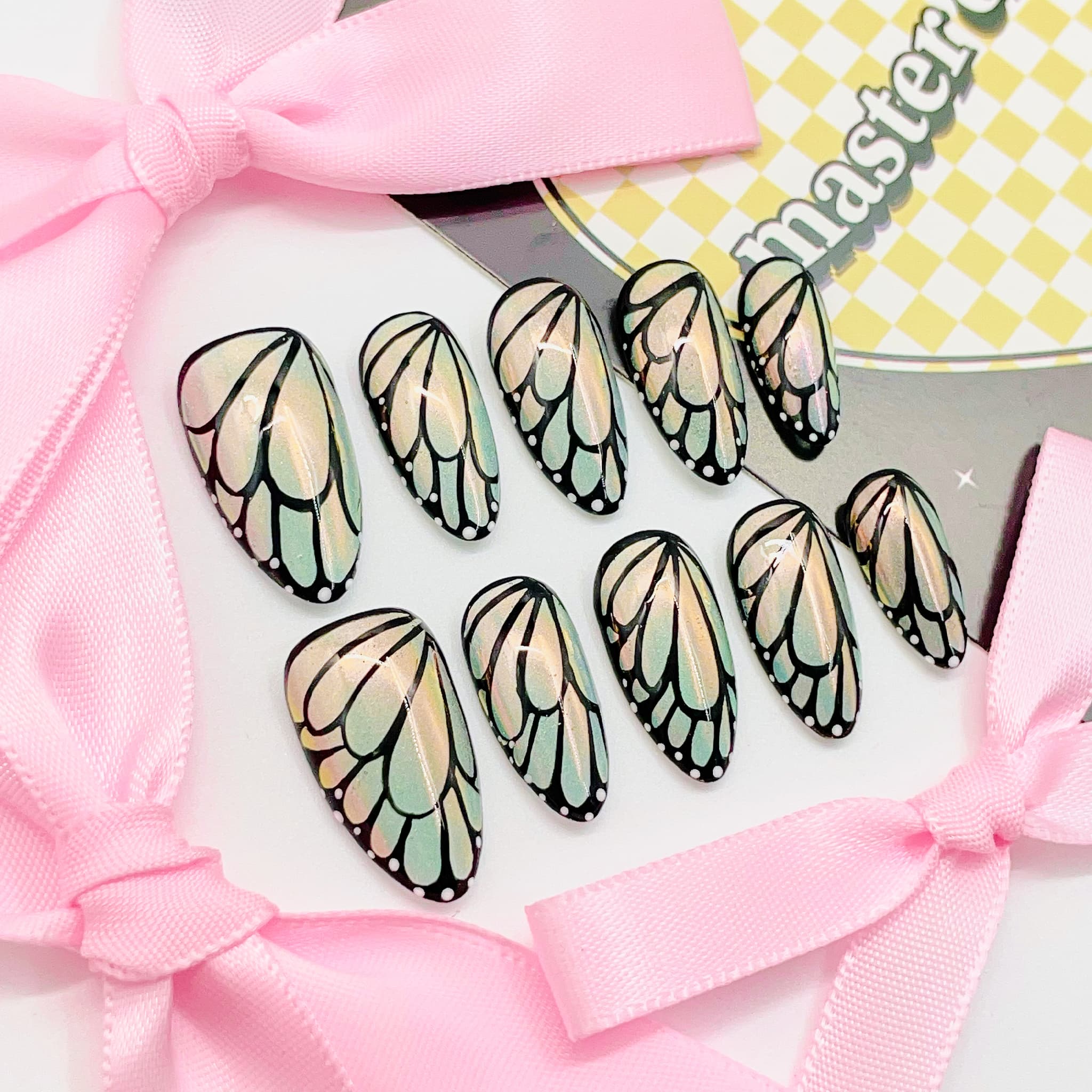 Butterfly wing nail art designs