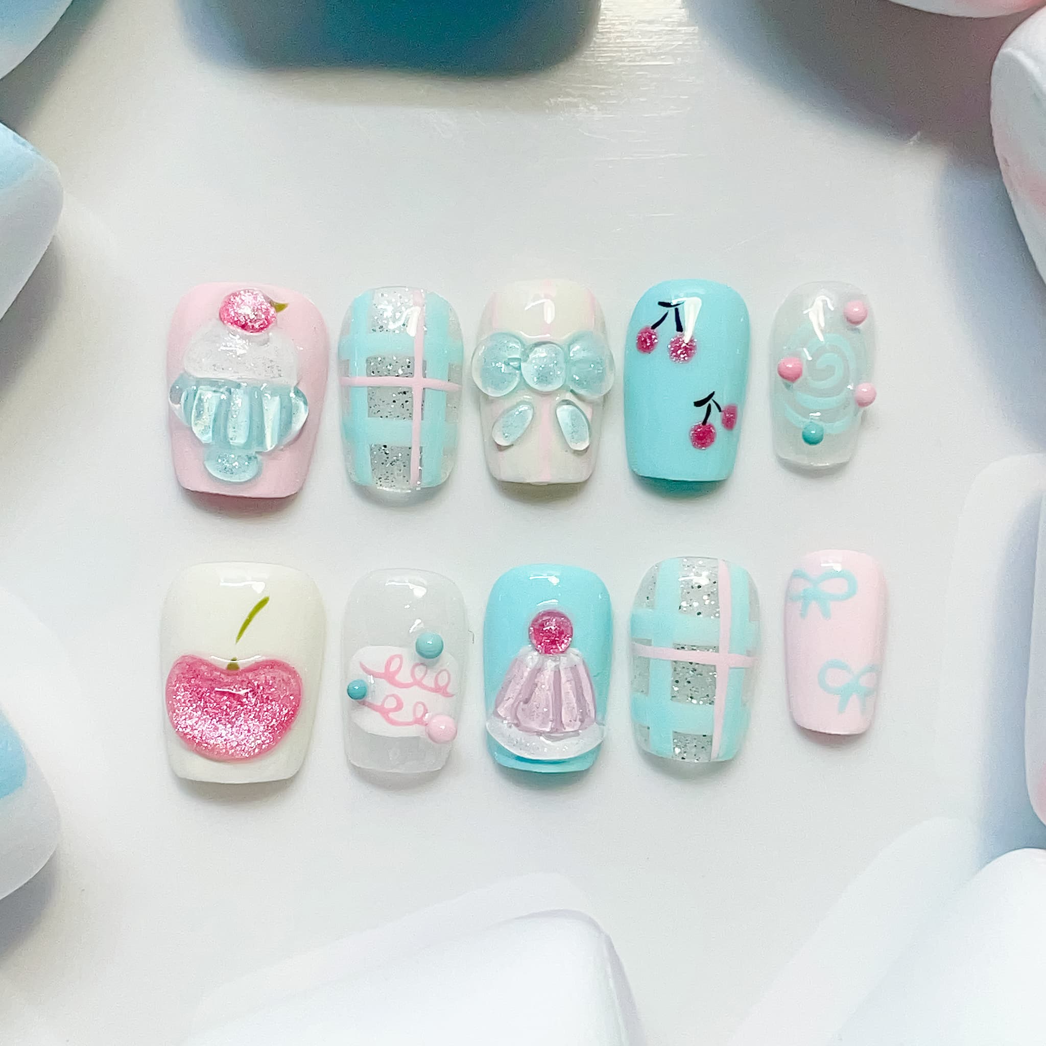 Glitter Press-on Nails