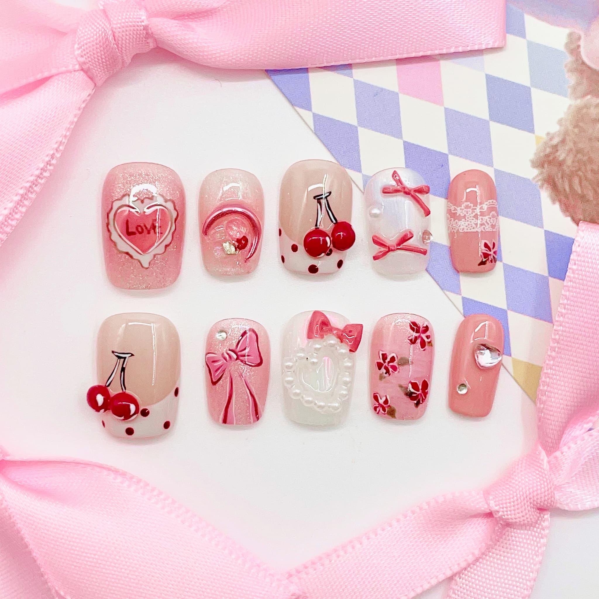 Lace Press-on Nails